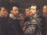 Peter Paul Rubens Peter Paul and Pbilip Rubeens with their Friends or Mantuan Friendsship Portrait (mk01)